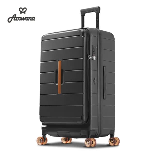 【Arowana 亞諾納】買箱送箱★30吋果凍溜溜諾飛輪河馬上開箱｜前開箱行李箱/旅行箱(多色任選)