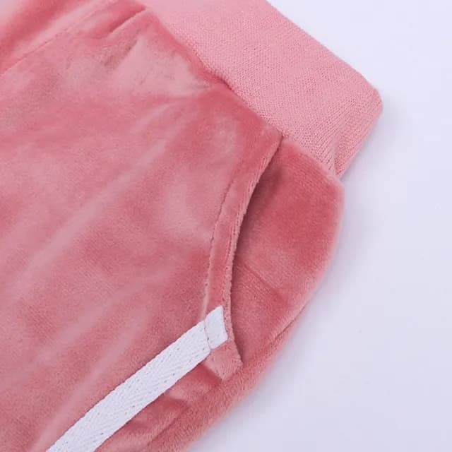 【橘魔法】運動風金絲絨連帽長袖套裝(帽T 長袖上衣 長褲 中性款 男童 女童 童裝 兒童)