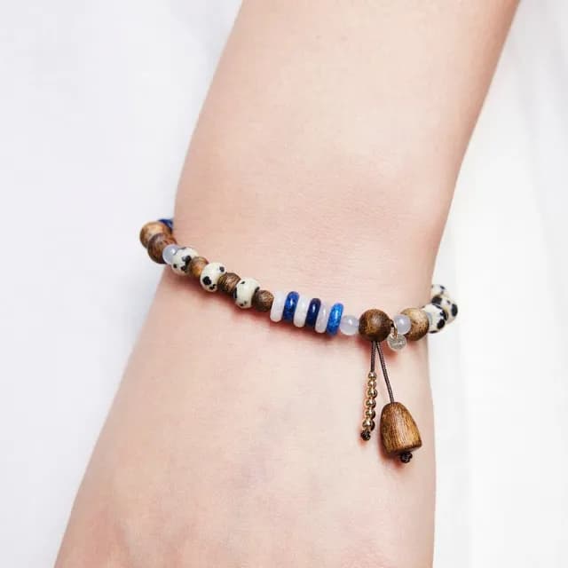 【LEEHER】雙11 氣質串珠/天然石手鍊/開運飾品/新中式風格/百搭手鍊/新中式珠飾/復古感手鍊/質感手鍊/日常