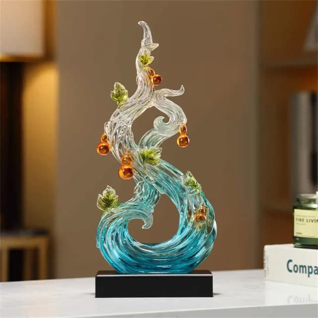 【超微米】葫蘆擺件 風生水起擺設 創意輕奢桌面擺飾 客廳玄關裝飾品 旺宅 喬遷新居禮物(風生水起葫蘆擺件)