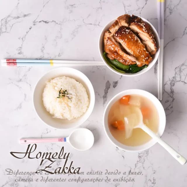 【Homely Zakka】法式馬卡龍雅奢禮藏系列陶瓷餐盤碗餐具筷匙禮盒_餐碗5個禮盒組(陶瓷禮盒 可微波 新婚禮)