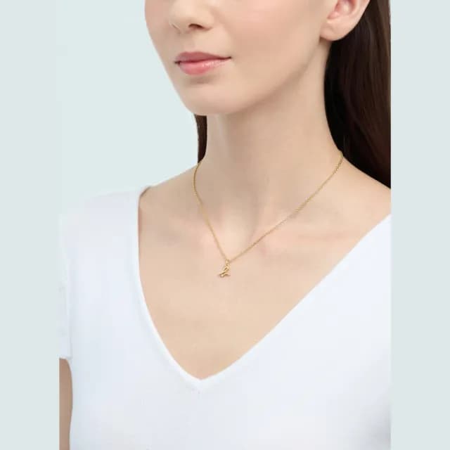 【agnes b.】bijoux 經典 b. logo 項鍊(金色)