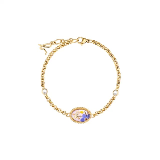 【agnes b.】bijoux Garden of dreams 白鋼手鍊(金色)