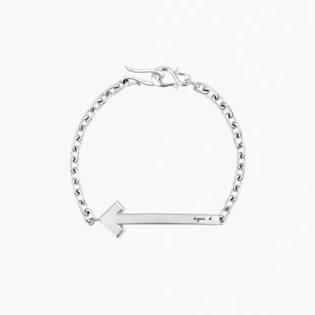 【agnes b.】bijoux Arrow白鋼手鍊(銀色)
