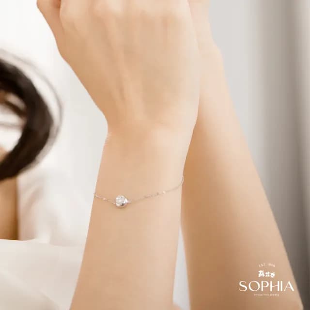 【蘇菲亞珠寶】18K 永恆之戀 鑽石手鍊
