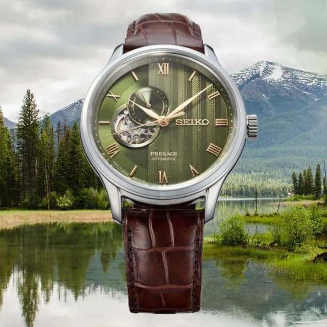【SEIKO 精工】PRESAGE 台灣限定 落羽松 鏤空機械腕錶 禮物 送禮 SK005 附提袋(SRPL97J1/4R39-00W0J)