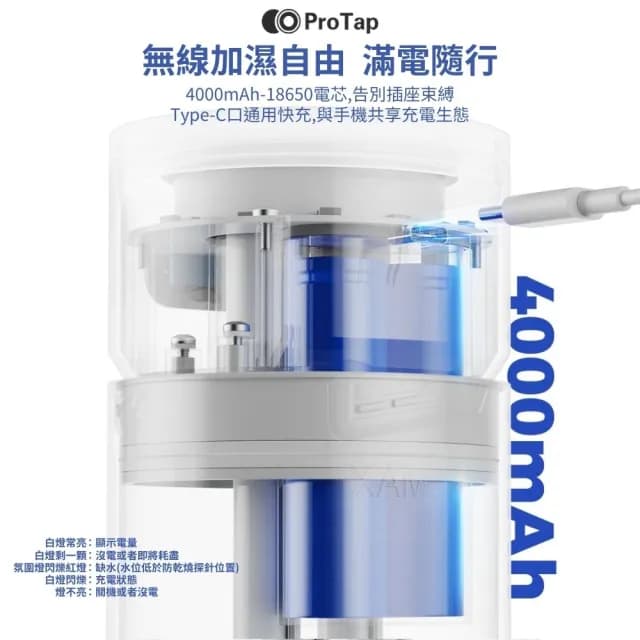【ProTap】氣氛燈加濕器(香氛機 精油噴霧器 靜音加濕器 香薰機 薰香機 水氧機 擴香機 芳香機 噴霧機)