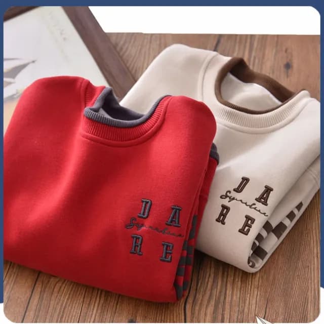 【小衣衫童裝】中大男女童刺繡圓領長袖T恤(1141004)