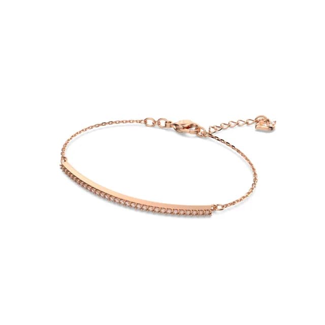 【SWAROVSKI 施華洛世奇】Only 手鏈 白色 鍍玫瑰金色(情人節禮物)