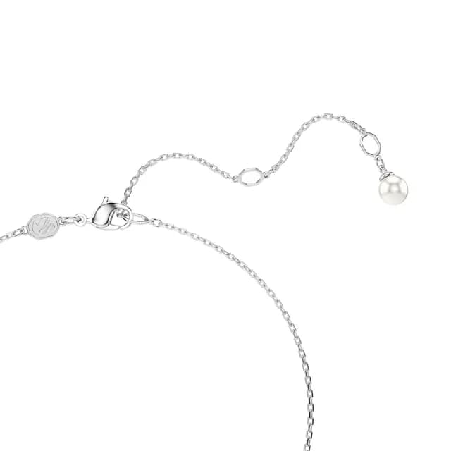 【SWAROVSKI 施華洛世奇】Imber 鏈墜 心形切割 心形 藍色 鍍白金色(情人節禮物)