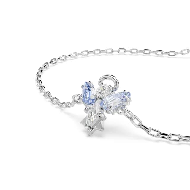 【SWAROVSKI 施華洛世奇】Magic 手鏈 天使 藍色 鍍白金色(情人節禮物)