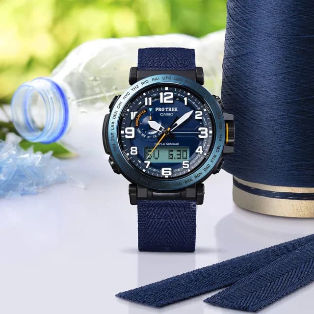 【CASIO 卡西歐】PRO TREK  高度氣壓計 太陽能 登山錶(PRG-601YB-2)