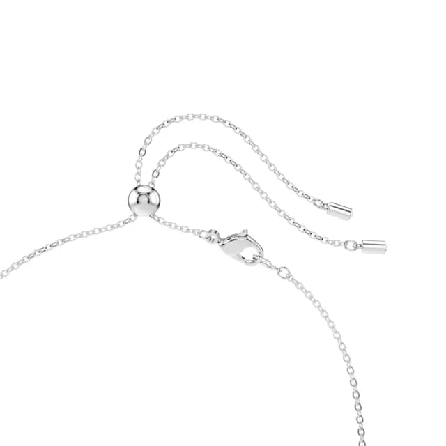 【SWAROVSKI 施華洛世奇】Constella 項鏈 混合式切割 白色 鍍白金色(情人節禮物)