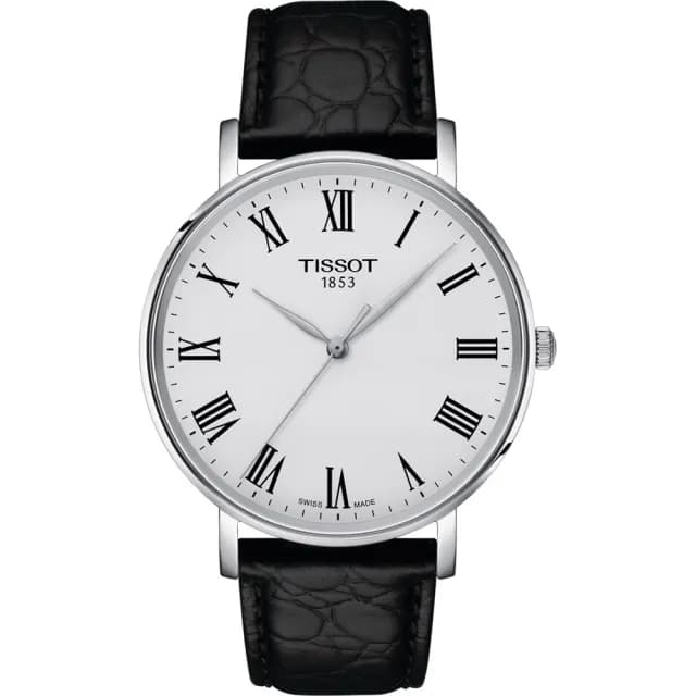 【TISSOT 天梭】Everytime 羅馬經典大三針手錶-40mm 禮物 送禮 推薦(T1434101603300)