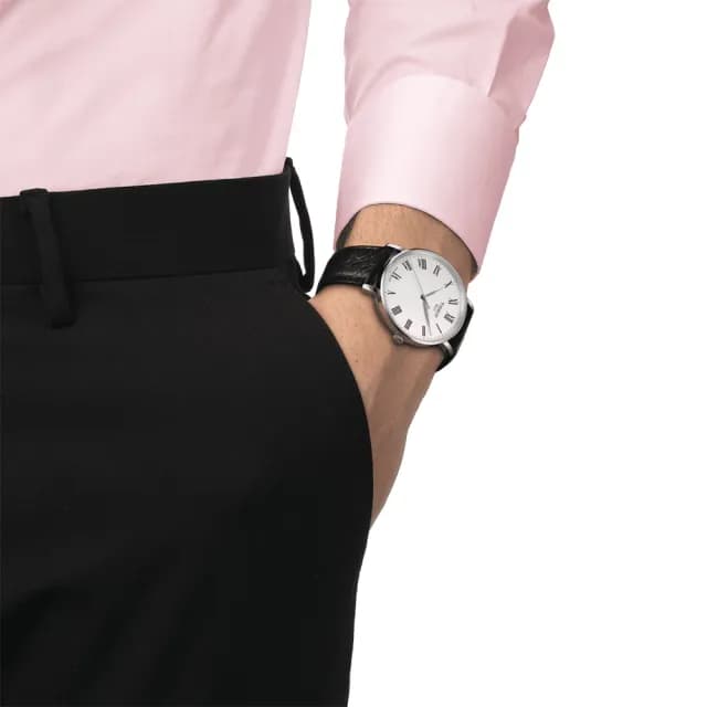 【TISSOT 天梭】Everytime 羅馬經典大三針手錶-40mm 禮物 送禮 推薦(T1434101603300)