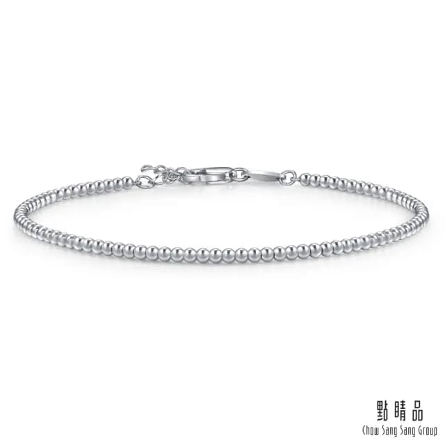 【點睛品】網路獨家款 微光點點 鉑金手鍊_計價鉑金(19公分)