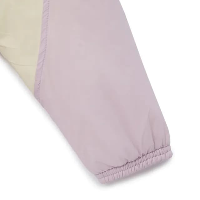 【GIORDANO 佐丹奴】童裝輕量內刷毛連帽外套(82 蘭花瓣紫X奶白)