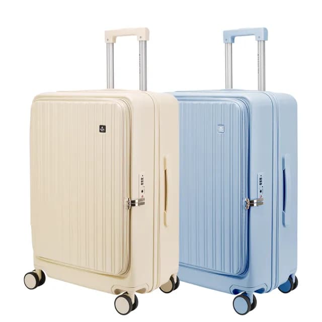 【TRAVEL FOX 旅狐】24吋爵士旅人上掀式前開拉鍊行李箱