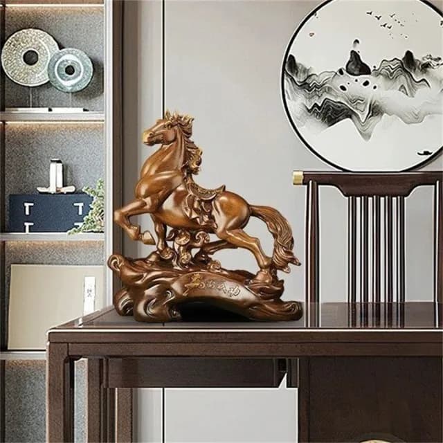 【新川】駿馬奔騰擺飾 馬到成功吉祥物(辦公室開運擺設 新居入厝賀禮 喬遷送禮首選)