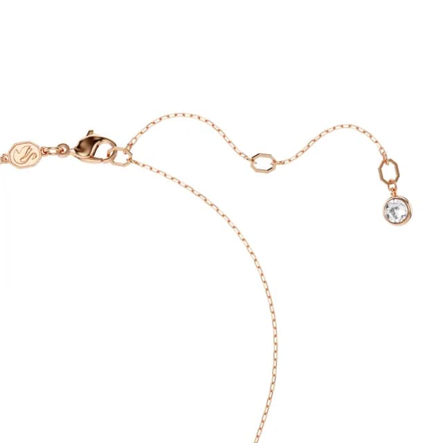 【SWAROVSKI 施華洛世奇】Sublima 鏈墜 水晶珍珠 月亮 漸層色 鍍玫瑰金色(情人節禮物)