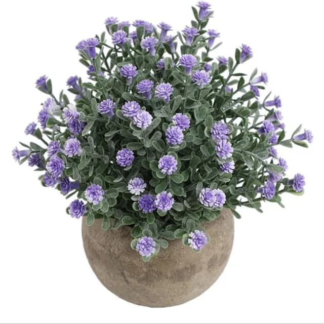 【JEN】福利品北歐紙漿盆仿真滿天星盆栽仿真植物(2色可選)