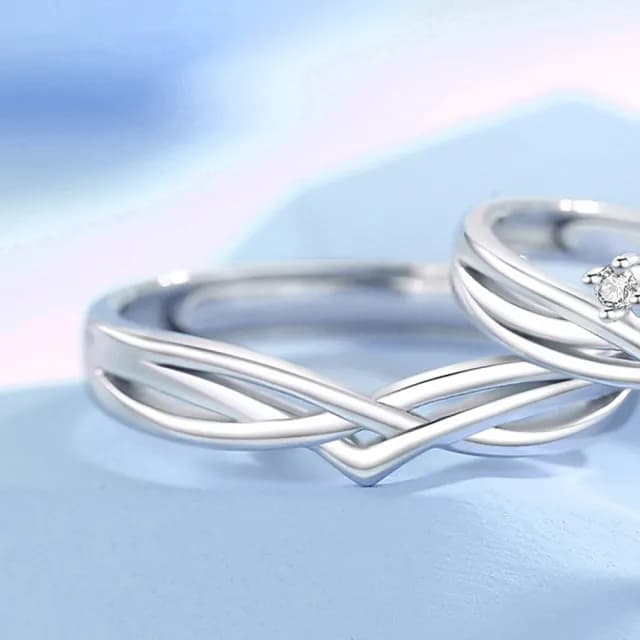 【巴黎精品】現貨+預購 頂級925純銀戒指婚戒女鑽戒開口戒情侶對戒尾戒情人節禮物(三生三世男女飾品a1li79)