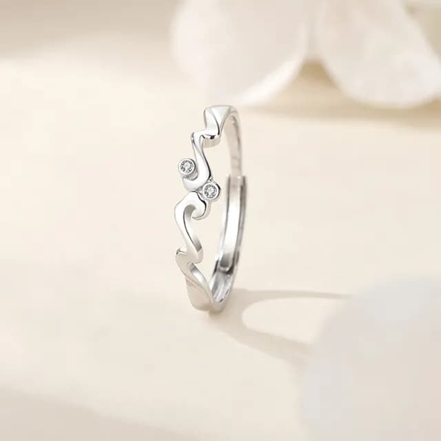 【巴黎精品】現貨+預購 頂級925純銀戒指婚戒女鑽戒開口戒情侶對戒尾戒情人節禮物(弱水三千男女飾品a1li70)