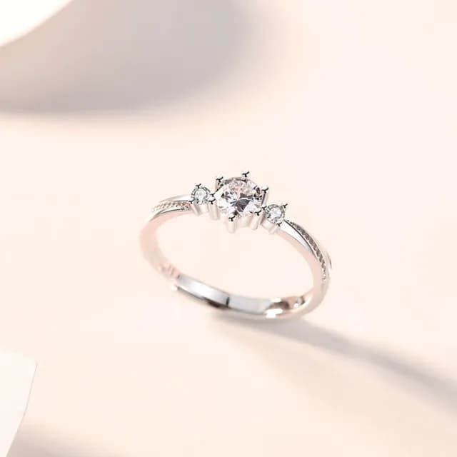 【巴黎精品】現貨+預購 頂級925純銀戒指婚戒女鑽戒開口戒情侶對戒尾戒情人節禮物(鑲鑽純銀男女飾品a1li63)