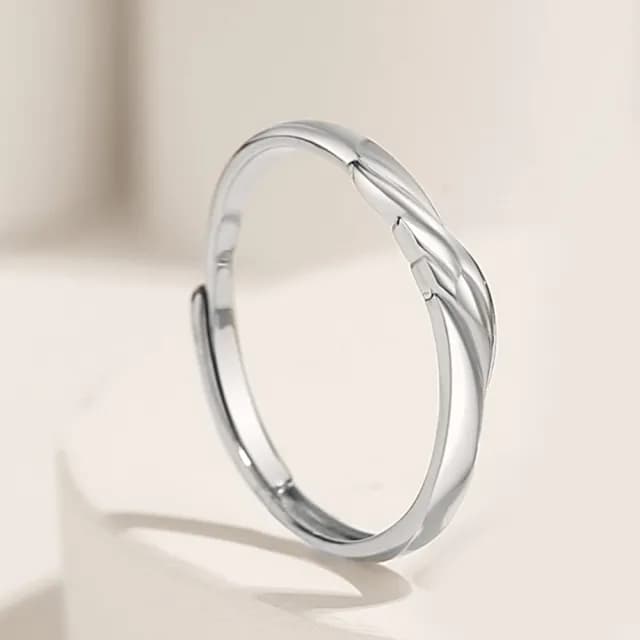 【巴黎精品】現貨+預購 頂級925純銀戒指婚戒女鑽戒開口戒情侶對戒尾戒情人節禮物(韓版簡約男女飾品a1li58)