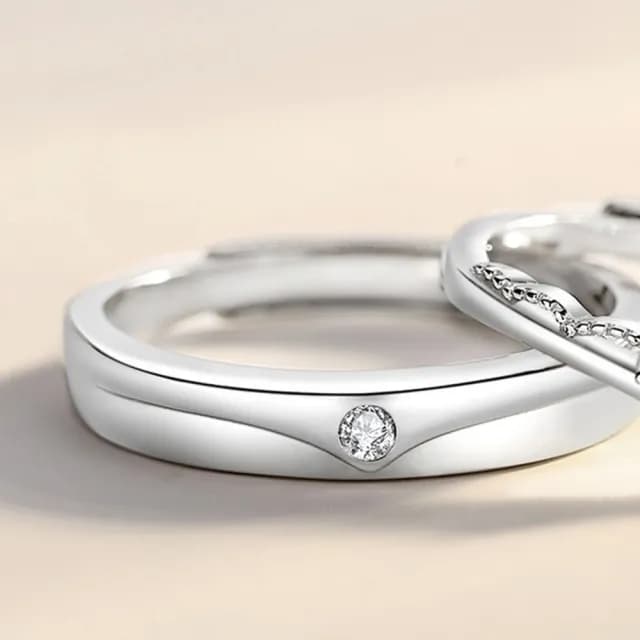 【巴黎精品】現貨+預購 頂級925純銀戒指婚戒女鑽戒開口戒情侶對戒尾戒情人節禮物(騎士公主男女飾品a1li47)