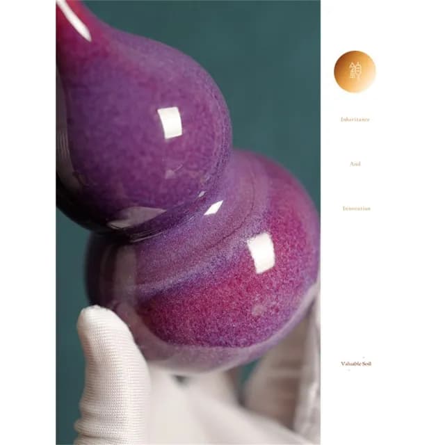 【新川】鈞瓷小葫蘆茶寵(文創家居擺飾 創意鈞瓷茶寵 葫蘆造型雅致 文青茶席搭配)