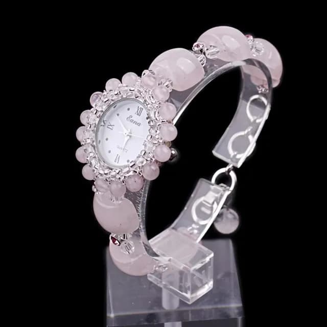 【Penny珮妮】天然粉晶手錶鍊  2款可選(母親節 送女友 送閨蜜 交換禮物 尾牙 新年 結婚 情人節)
