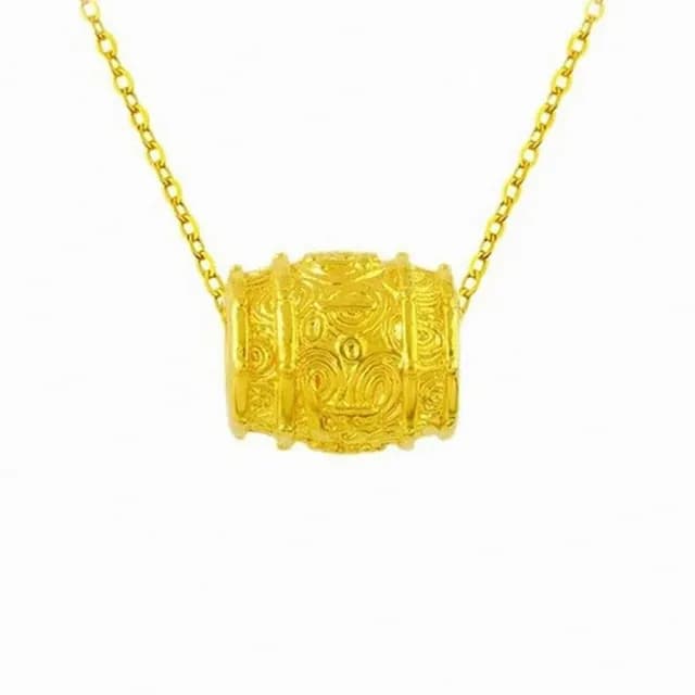 【Penny珮妮】黃金999 一桶金 吊墜項鍊(母親節 交換禮物 生日禮物 情人節 尾牙 新年 結婚)