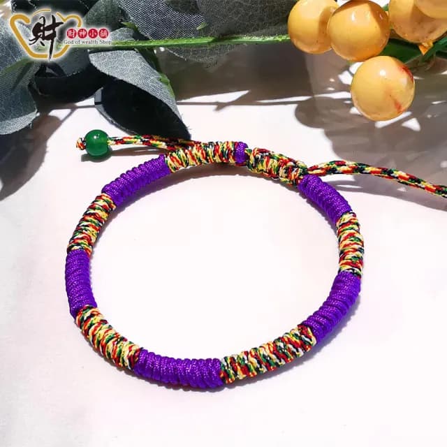 【財神小舖】手工金剛結五色線編織手鍊 6色任選(已開光 開運 招貴人 招財)