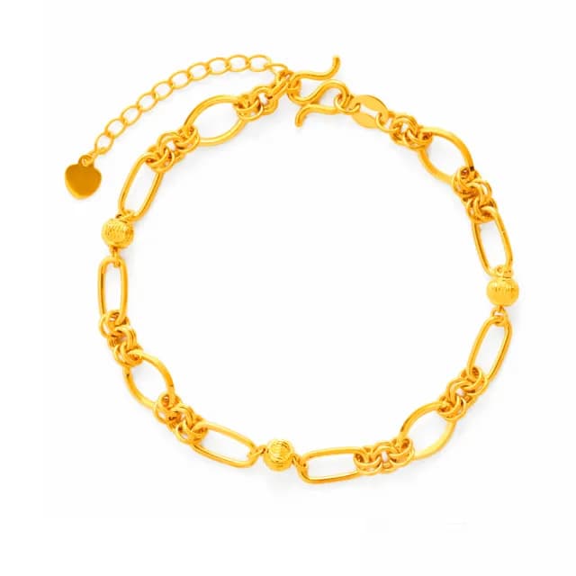 【元大珠寶】雙11黃金手鍊9999時尚金球(1.70錢正負5厘)