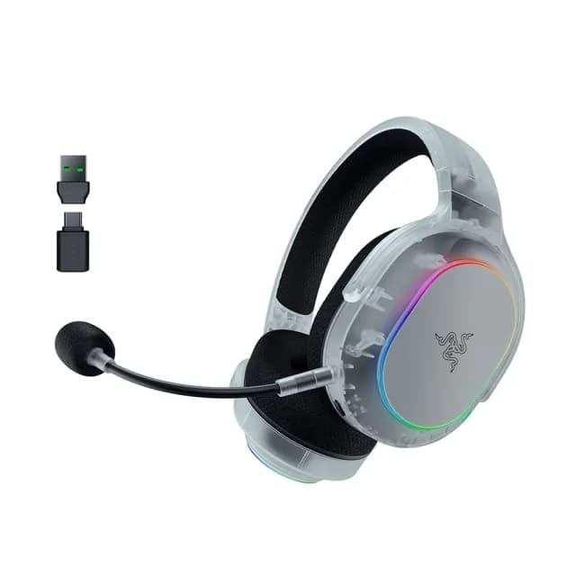 【Razer 雷蛇】Barracuda X Chroma 梭魚無線耳機X 幻彩版(Phantom White Edition 幻影白)