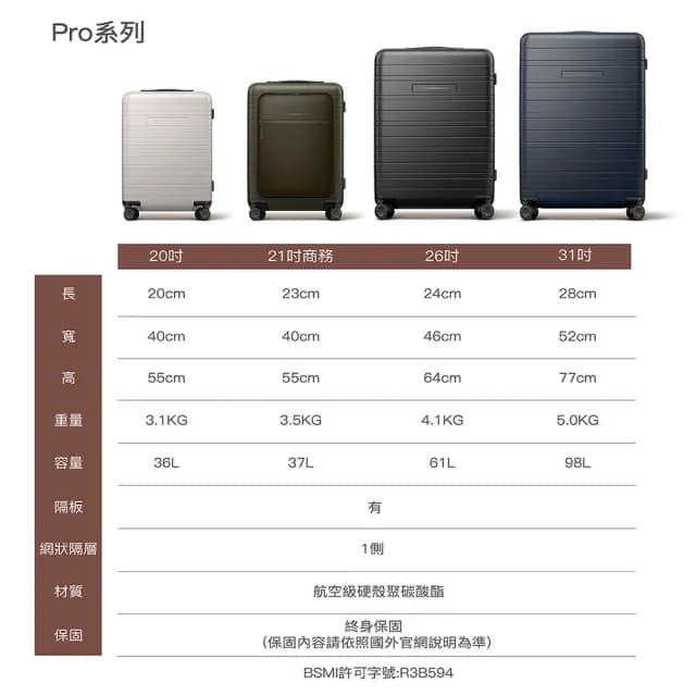 【HORIZN STUDIOS】PRO系列 31吋行李箱 H7(多色可選)