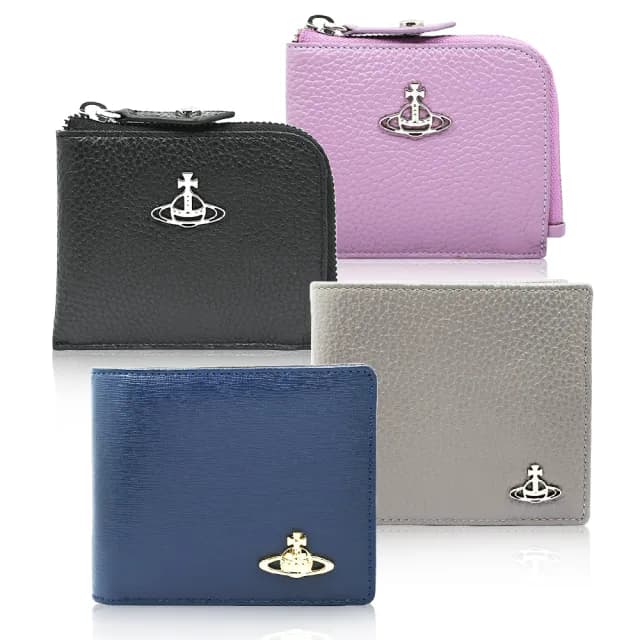 【Vivienne Westwood】經典LOGO皮質短夾/錢包(多款)