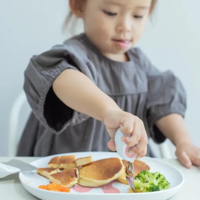 【Doddl】英國人體工學秒拾餐具 - 兒童學習餐具 3 件組(新色 乾燥玫瑰粉)