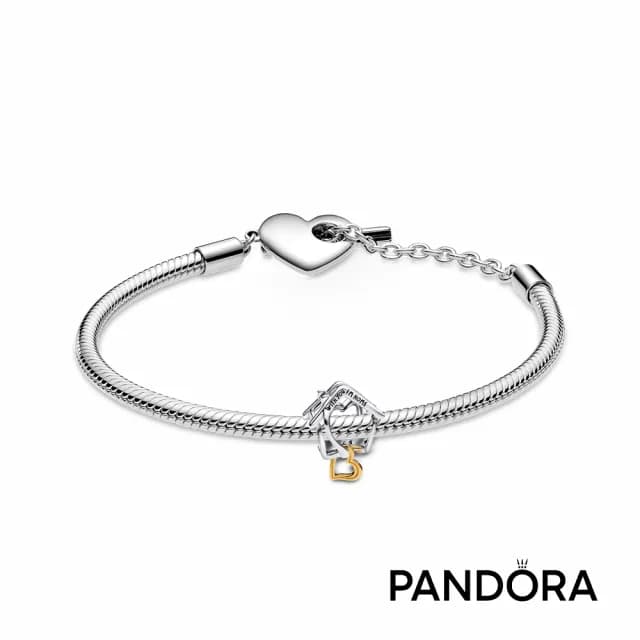 【Pandora 官方直營】心之所向串飾手鏈套組(新品上市)