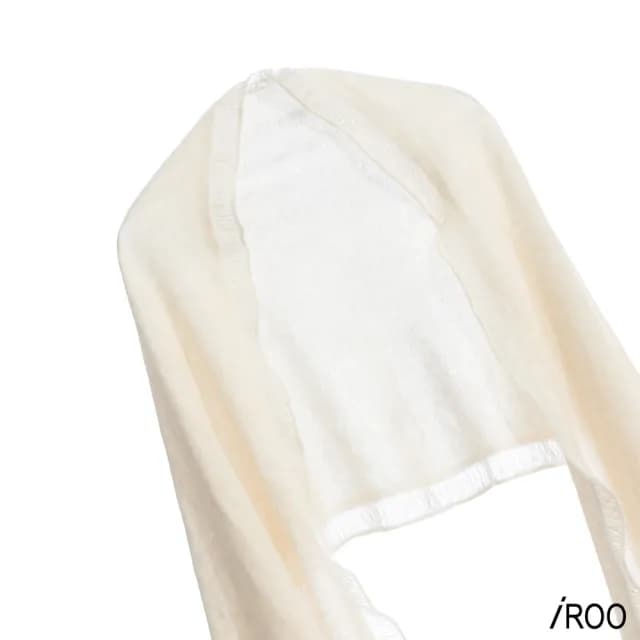 【iROO】100%純羊毛經典圍巾