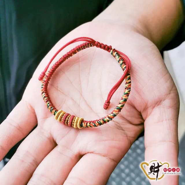 【財神小舖】開運吉祥 金剛結五色線編織手鍊 兩款任選(已開光 轉運 護身 保平安)