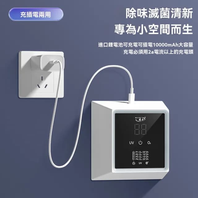 【Felsted 菲仕德】空氣淨化器 臭氧發生器 臭氧消毒機(負離子空氣淨化機 家用除甲醛煙味 寵物除異味)