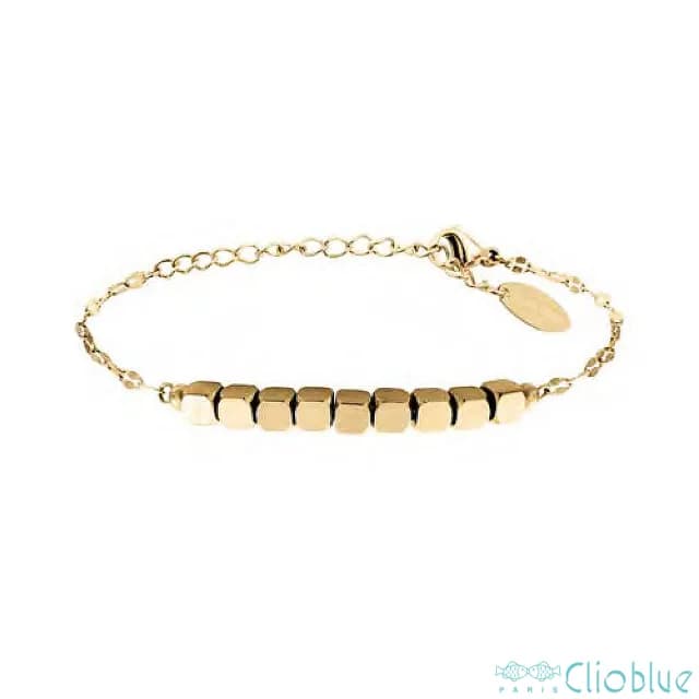 【CLIO BLUE】金磚純鋼手鍊-虎眼石/純鋼金/青金石  Myclio系列金色手鍊(法國巴黎品牌/純鋼)