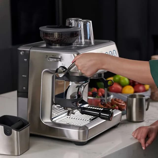 【Breville】BES876XL the Barista Express Impress咖啡機（雪花白）(總代理公司貨)
