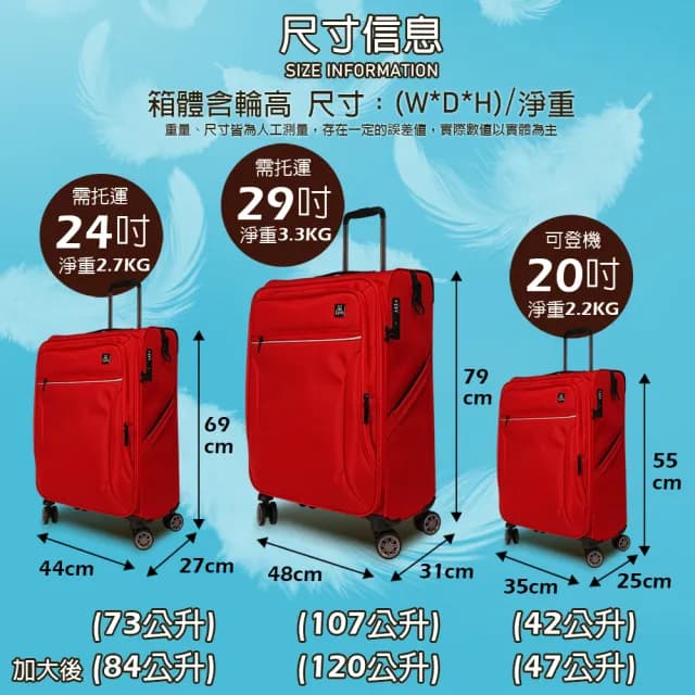 【LYNX官方直營】美國山貓29吋超輕量商務布箱福利品(飲料給力扣環、TSA海關鎖、鋁合金拉桿、加大15%)