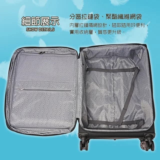 【LYNX官方直營】美國山貓29吋超輕量商務布箱福利品(飲料給力扣環、TSA海關鎖、鋁合金拉桿、加大15%)