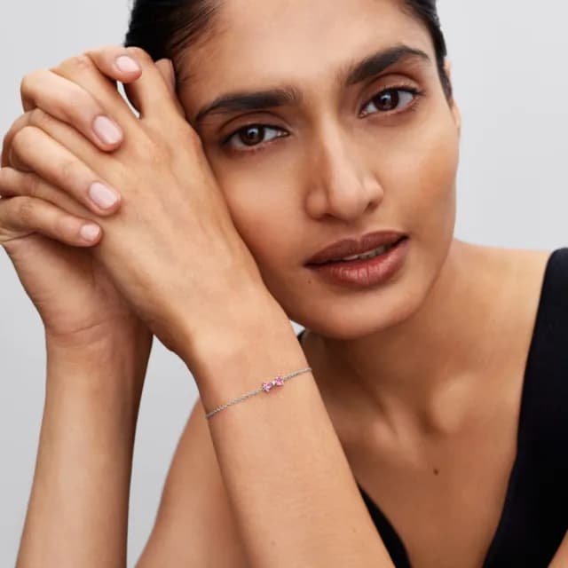 【Pandora 官方直營】璀璨蝴蝶結手鏈