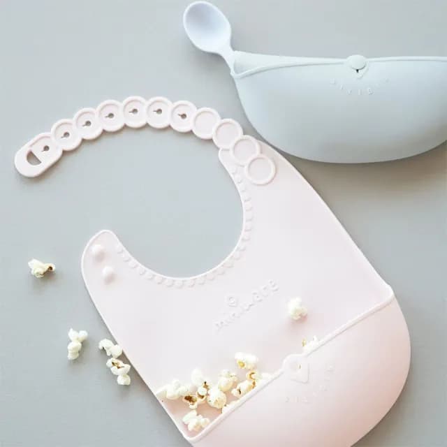 【Miniware官方直營】矽膠圍兜單入(兒童學習矽膠餐具)