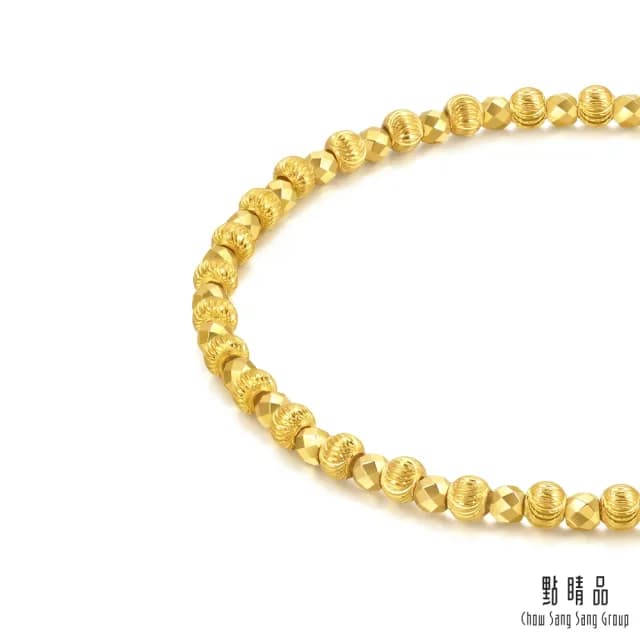 【點睛品】網路獨家款 金閃泡泡 黃金手鍊_計價黃金